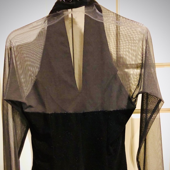 Evening Velvet & see through sleeves blouse!!! - Picture 2 of 4